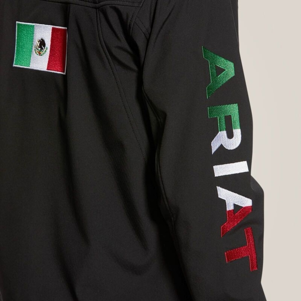 Ariat Black Jacket with Flag Patch and Branding